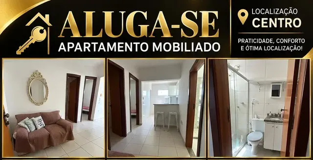 🏠 ALUGA-SE APARTAMENTO MOBILIADO  📍 Localização: Centro  Praticidade, conforto e ótima localização!  Características: 🛏️ 2 quartos 🛋️ Sala 🍳 Cozinha 🚿 Banheiro 🧺 Área de serviço 🪑 Mobiliado  ✨ Seu novo lar te espera!